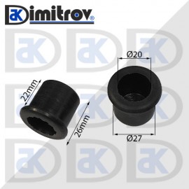 Гумен тампон Ø 20 x Ø 27 x 26mm